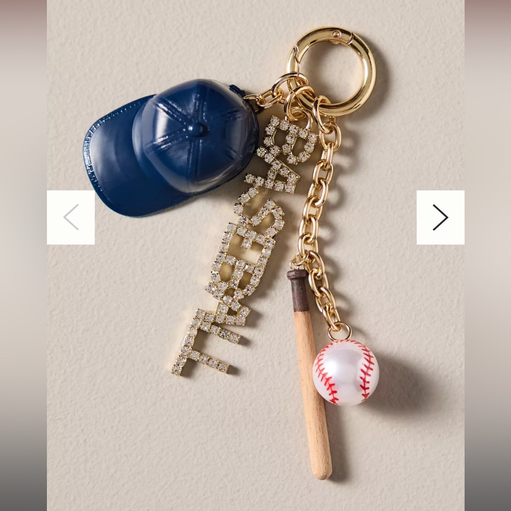 Anthropologie Baseball Bag Charm